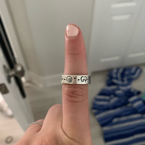 gold gucci ghost ring